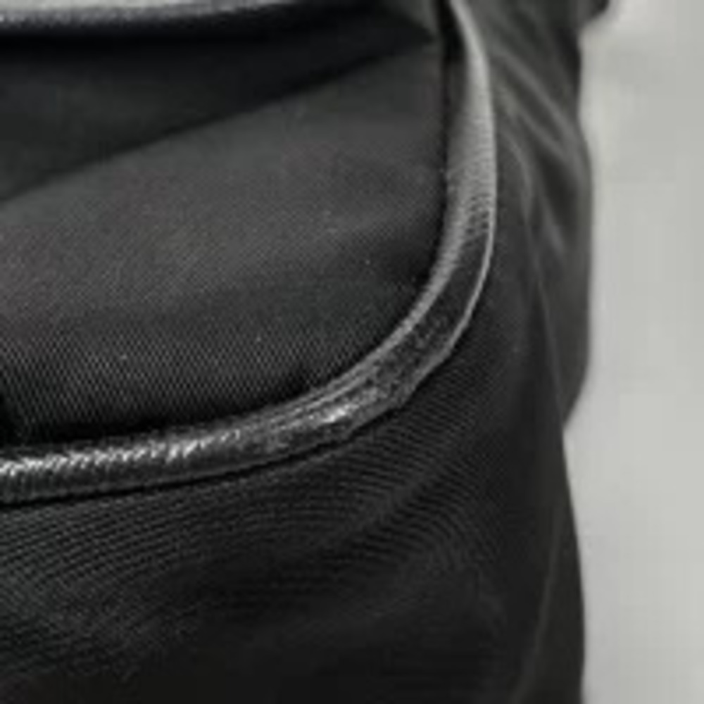 Prada Nero Messenger Plate Crossbody Shoulder Bag Black